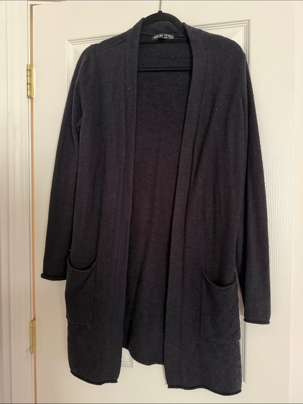 Barefoot Dreams CozyChic Lite Circle Cardigan Black Medium